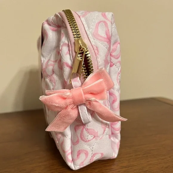 Pink Bow Cosmetics Bag Gift Set by Hi Peach Layne, NWT - Picture 7 of 9